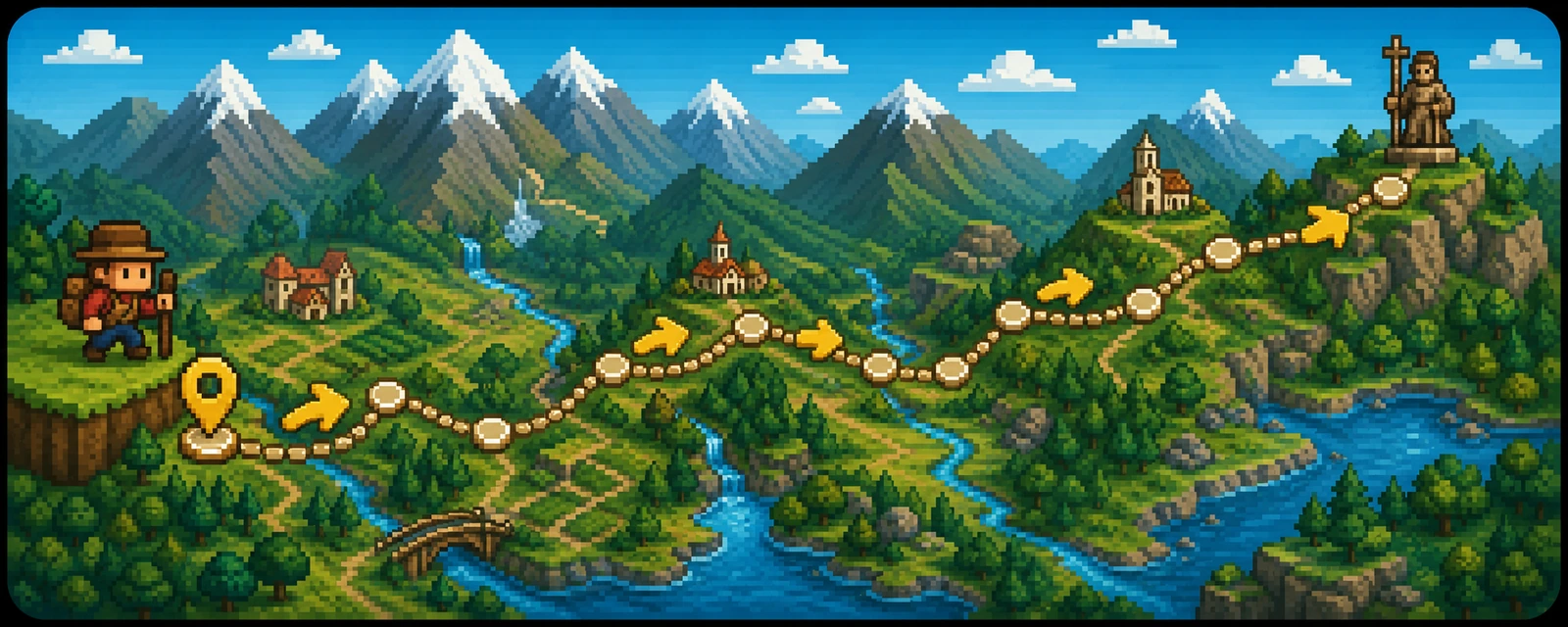 Mapa do Caminho da Fé